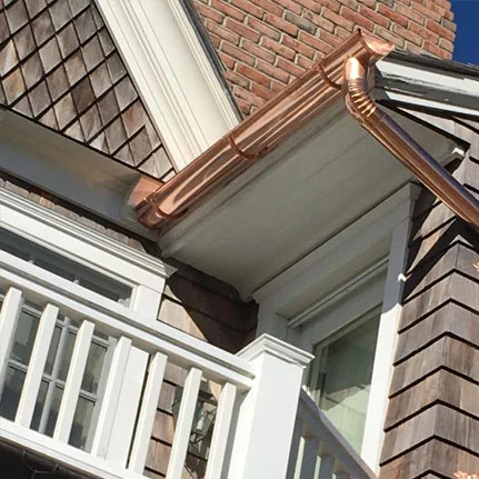 copper gutter installation Centereach ny